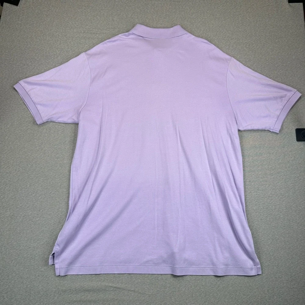 Ralph Lauren Polo Shirt Mens 2XLT Lavender Purple Cotton Jersey Short Sleeve